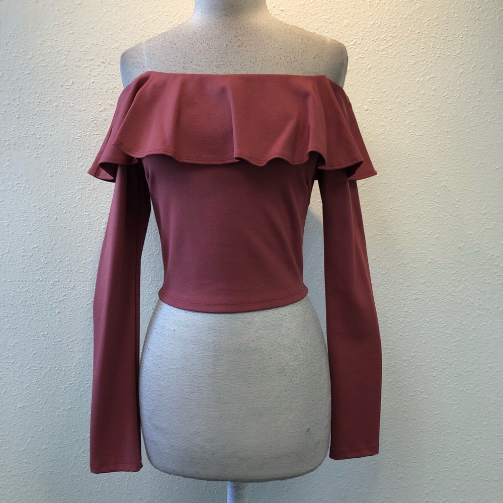 Lovely Ruffled Off-Shoulder